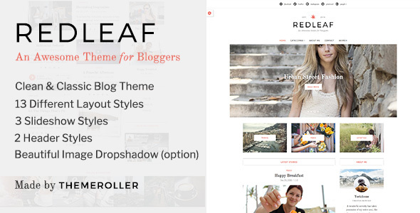 Redleaf - A Clean Blog & Magazine WordPress Theme icon