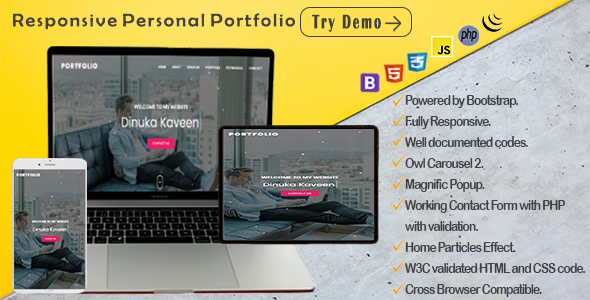 Responsive Personal Portfolio Template icon