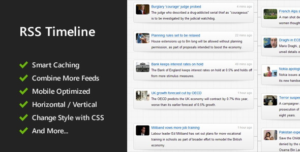 Responsive RSS Timeline icon
