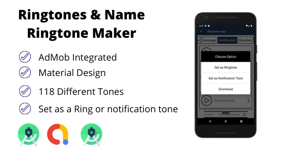 Ringtones and Name Ringtone Maker with AdMob