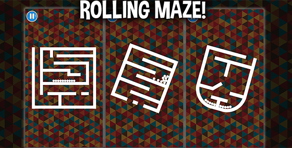 Rolling Maze (Unity Game) - balls rotate - complete puzzle project template icon