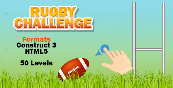 Rugby Challenge Game (Construct 3 | C3P | HTML5) 50 Levels icon