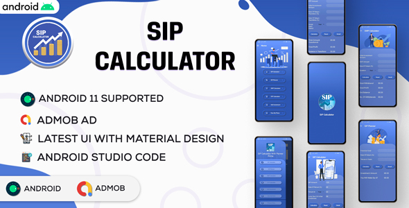 SIP Calculator | SIP Investment Calculator | Android App | Admob Ads | v2.0 icon