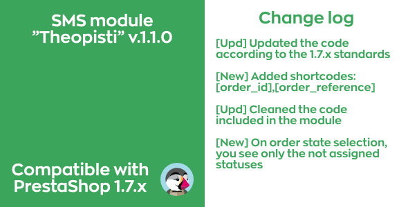 SMS API Integration PrestaShop module "Theopisti" icon