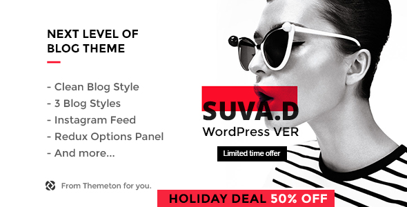 SUVAD - Personal Blog WP Theme icon