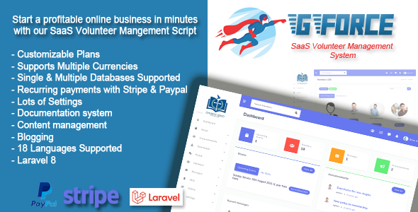 SaaS Volunter Management System - GForce icon