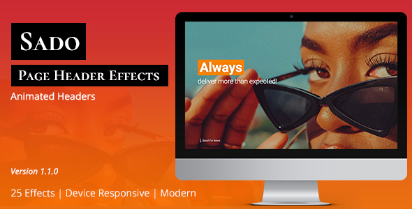 Sado Page Header Effects & Animation - Intro Animation icon