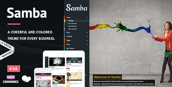Samba - Colored WordPress Theme icon