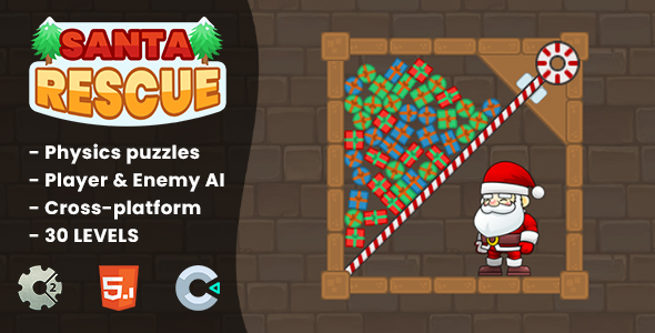 Santa Rescue - HTML5 Game | Construct 2 & Construct 3 icon