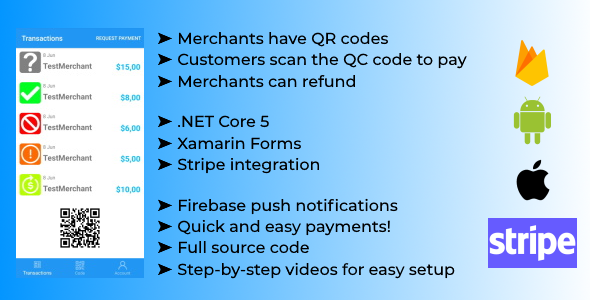 Scan Payment App with Xamarin Forms and .NET Core API icon