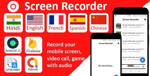 Screen Recorder Pro with Audio icon