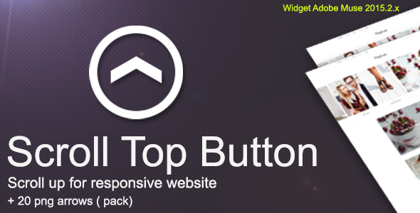 Scroll Top Button : For Responsive Websites+Bonus 20 png arrows icon