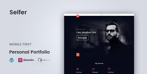 Selfer – Minimal Personal Portfolio WordPress Theme icon