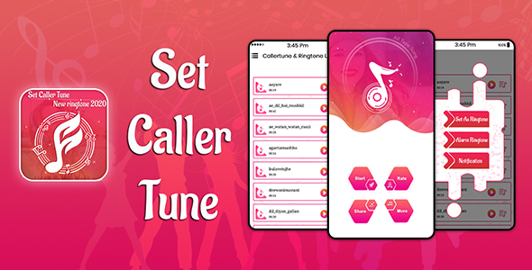 Set Caller tune Song: New Ringtones 2020 - Android App + Admob + Facebook Integration icon