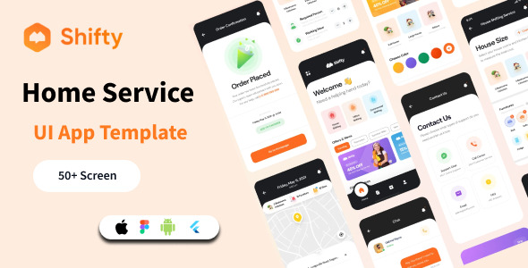 Shifty - Home Service App UI Kit Template (Figma Included) icon