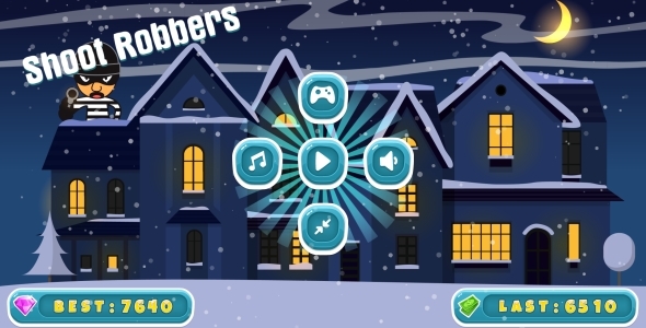 Shoot Robbers - HTML5 Game, Mobile Version + AdMob (Construct 3 | Construct 2 | Capx) icon