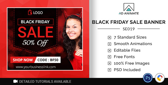 Shopping & E-commerce | Black Friday Sale Banner (SE019) icon