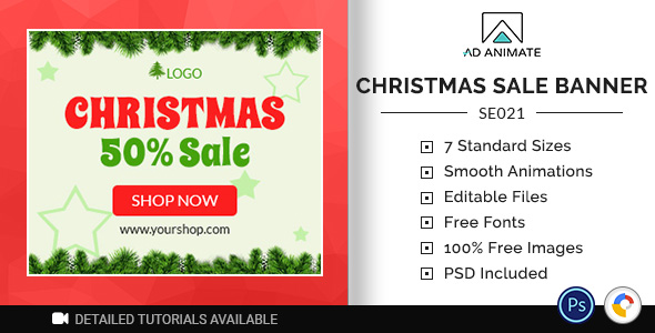Shopping & E-commerce | Christmas Sale Banner (SE021) icon