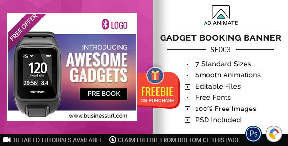 Shopping & E-commerce | Gadget Booking Banner (SE003) icon