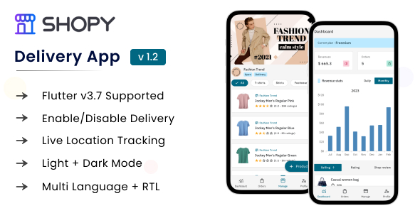 Shopy -  Delivery Flutter App image