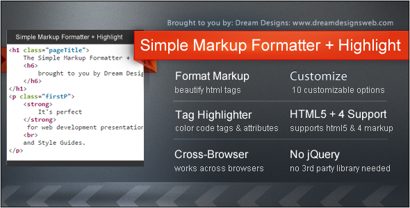 Simple Markup Formatter + Highlight icon