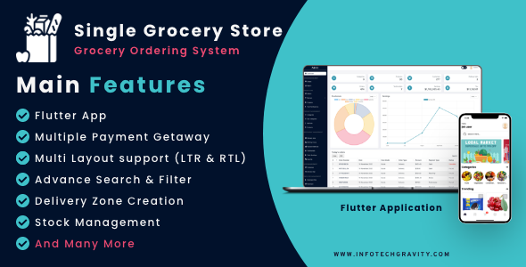 Single Grocery Store - Flutter mobile apps with Laravel admin panel icon