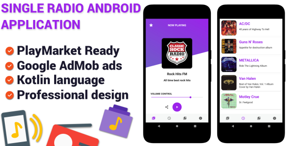 Single Station Radio - Android Application icon