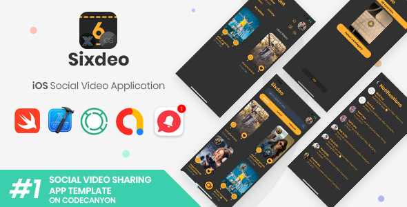 Sixdeo | iOS Social Video Sharing Application icon