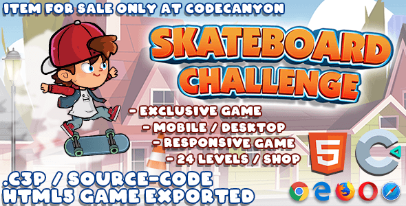 Skateboard Challenge HTML5 Game (Construct3) icon