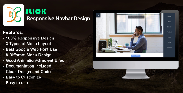 Slick - Responsive Navbar Design icon