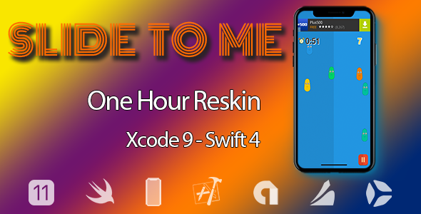 Slide to Me – One Hour Reskin - iOS11 and Swift 4 ready icon