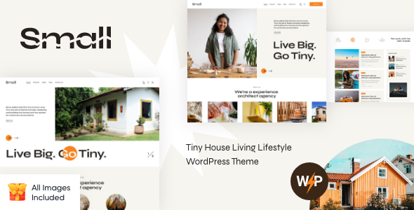 Small - Tiny House Living Lifestyle WordPress Theme icon