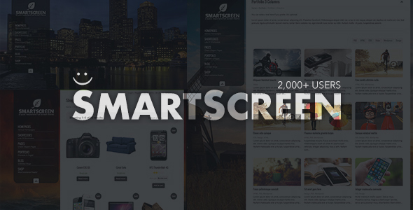 SmartScreen fullscreen responsive WordPress theme icon