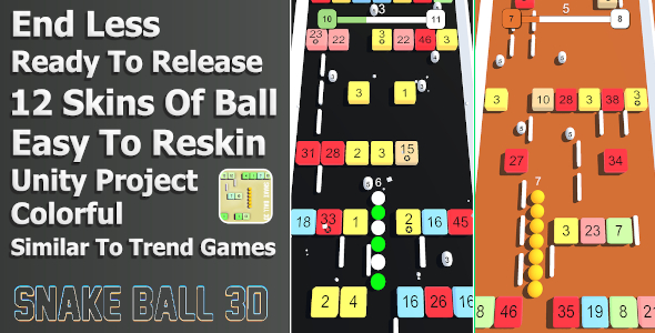 Snake Ball 3D - Unity Project for Android and iOS icon