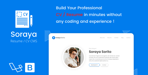 Soraya - Resume / CV CMS icon
