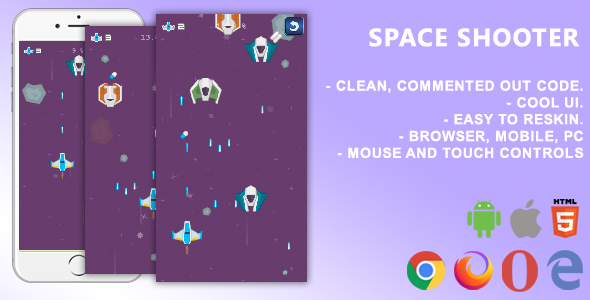 Space Shooter. Mobile, Html5 Game .c3p (Construct 3) icon
