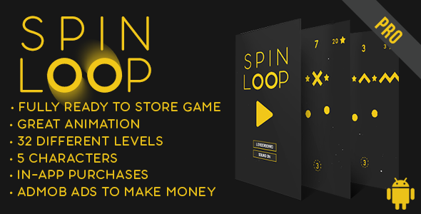 Spin Loop - Fun Arcade Game Android Template + easy to reskine + AdMob icon