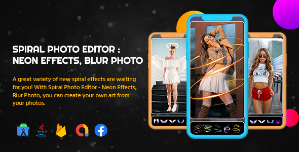 SpiralArt PhotoEditor - Glitter Effect, Frame and Filter | Android 12 Support icon