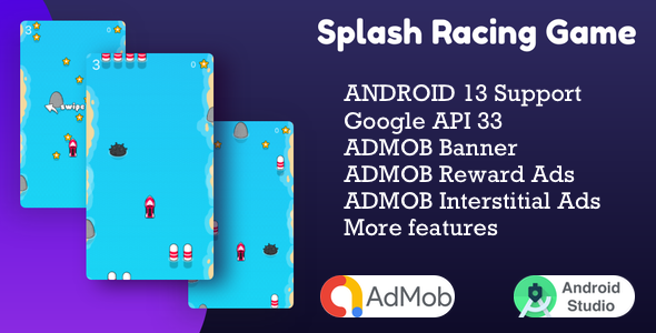 Splash Racing ( Android Studio + Admob + Multiple Characters + Reward Video Ads ) icon