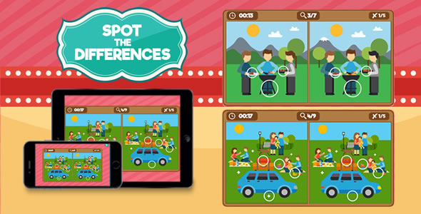 Spot the Differences - HTML5 Game icon
