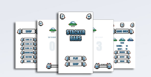 Stacker Bars Game Template icon