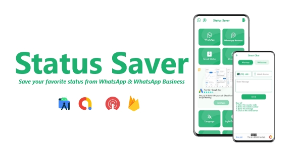 Status Saver - WhatsApp, WhatsApp Business, PDF Reader | ADMOB, FIREBASE, ONESIGNAL icon