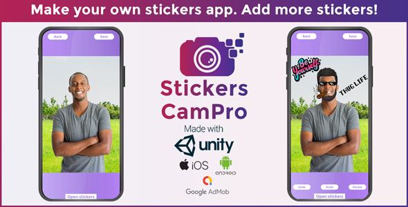 Stickers CamPro : Unity3D / Android / iOS icon