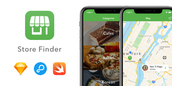 Store Finder - Find stores around you - Swift / Xcode 12/ IOS 14 / Parse icon