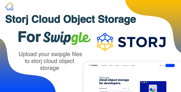 Storj Cloud Object Storage Add-on For Swipgle icon