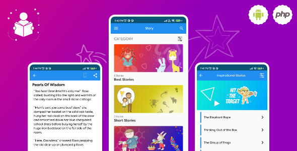 Story Template for Android with PHP Backend icon