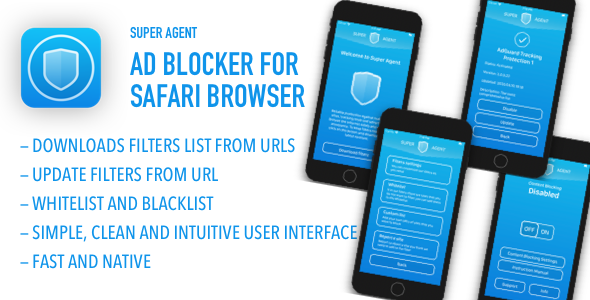 Super Agent - Ad blocker for Safari browser icon