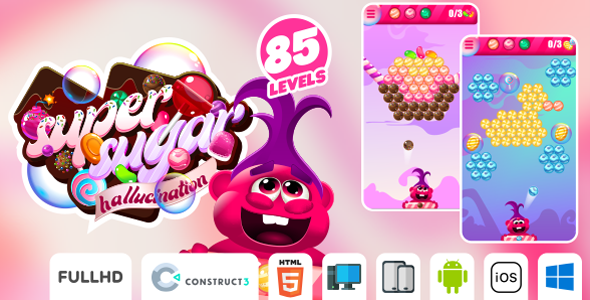Super Sugar Hallucination - HTML5 Game (Construct3) icon