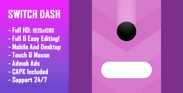Switch Dash - HTML5 Game + Mobile Version! (Construct-2 CAPX) icon