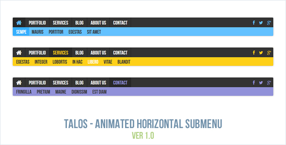 Talos - Animated Horizontal Submenu icon